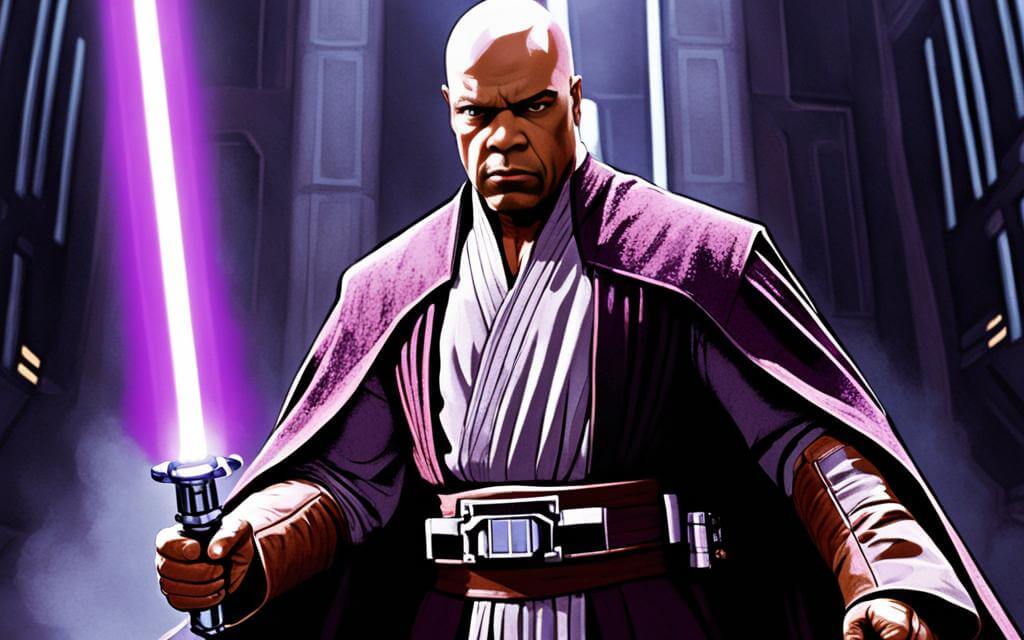 Mace Windu - Jedi-Meister mit seinem lila Lichtschwert