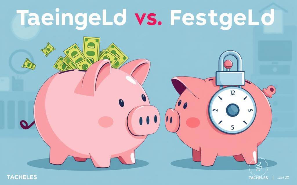 Tagesgeld vs. Festgeld: Unterschied einfach erklärt